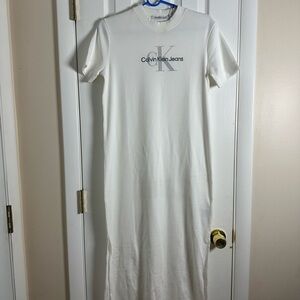Calvin Klein Jeans White stretch Dress